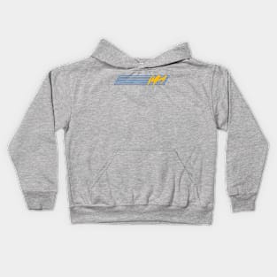 Quick Change Bruce- Blue + Grey 01 Kids Hoodie